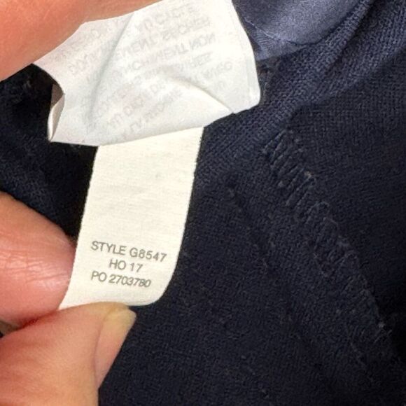 J. Crew navy blue Cameron high rise slim cropped pants size 14 - Picture 14 of 14